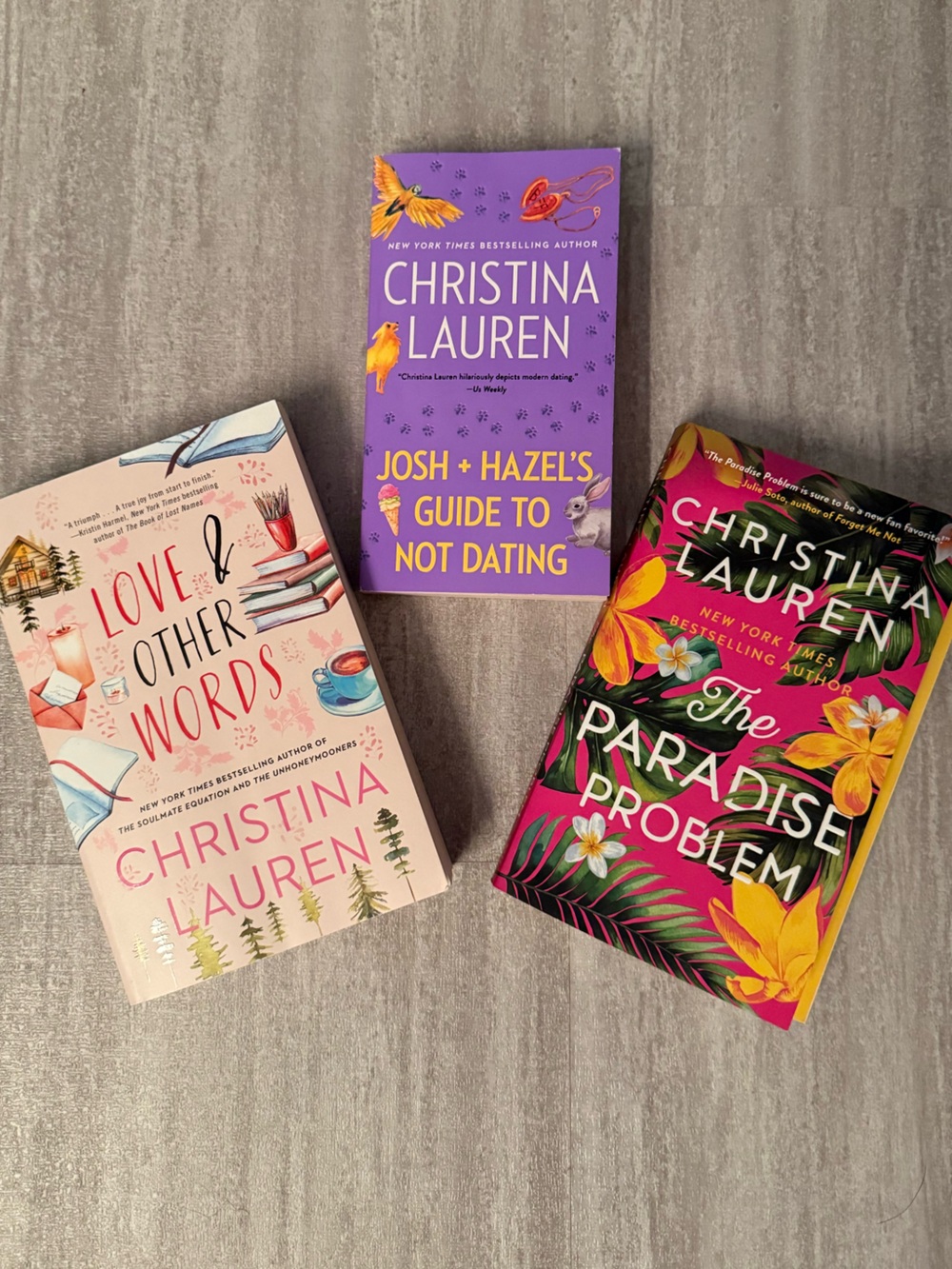 3-pack Christina Lauren paperback books